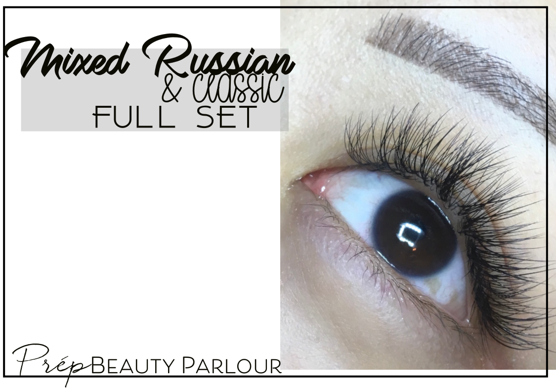 Best Mixed Russian and Classic Full Set Eyelash Extensions Vancouver |Prép Beauty Parlour