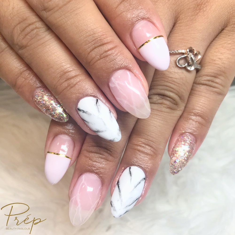 Marble Nail Art Vancouver | Prép Beauty Parlour