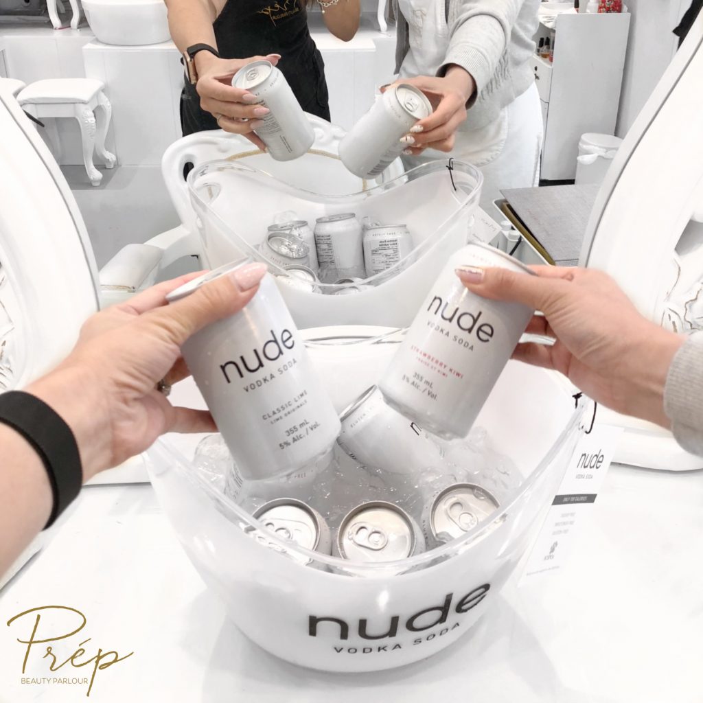 nude vodka soda Vancouver | Prép Beauty Parlour